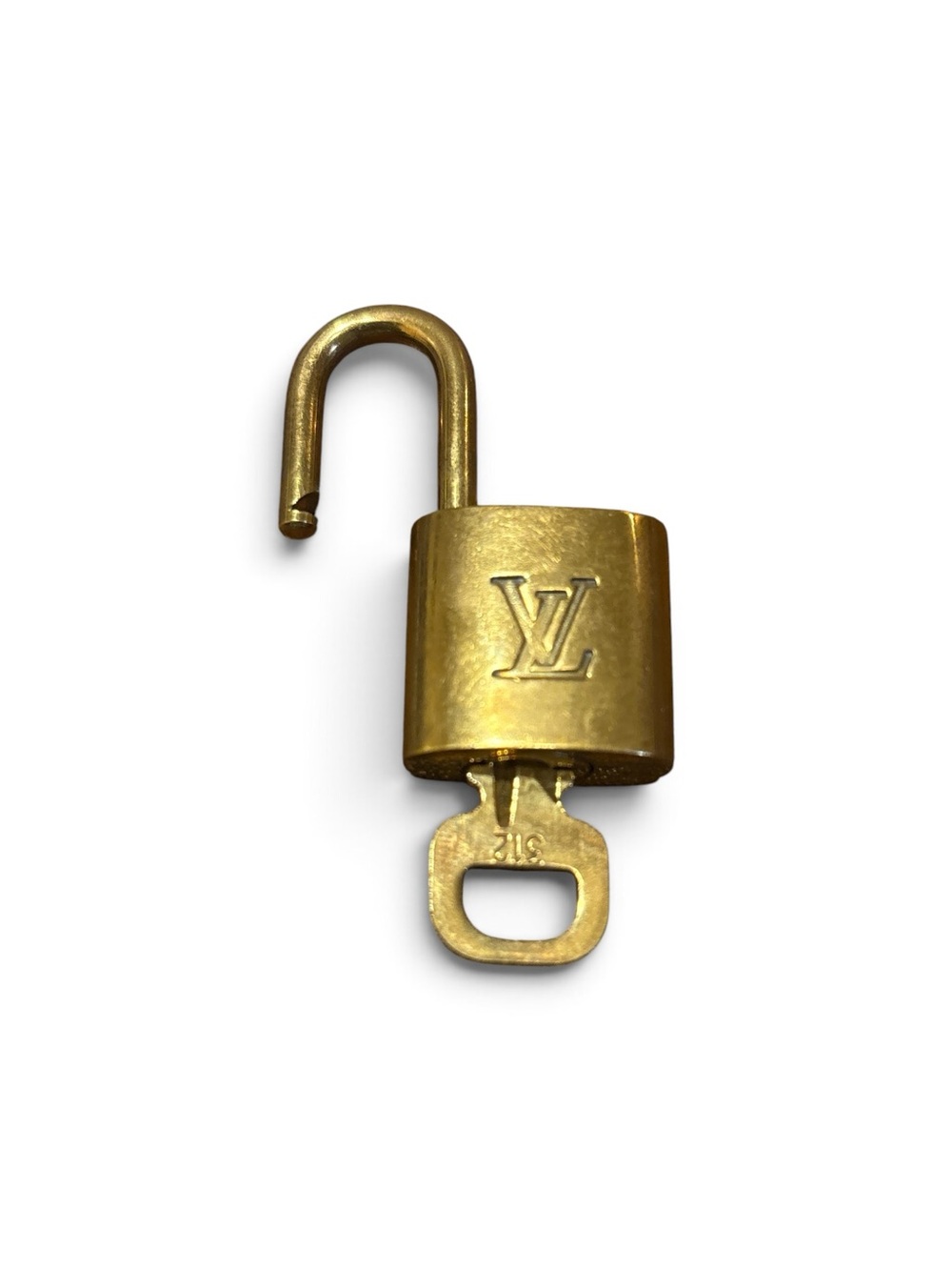Authentic Louis Vuitton LV Padlock Charm with Key 312